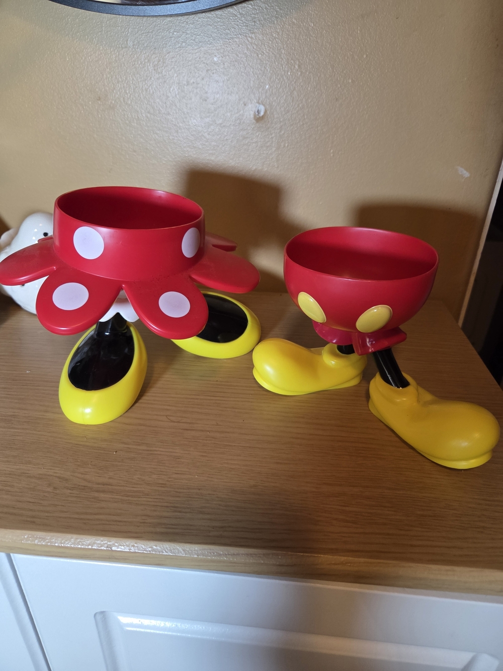 Kids Red and Yellow Disney Cruise Sundae Cups.